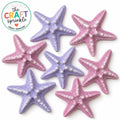 Pastel Starfish Embellishments | Chunky Slime, Play-Doh, Decoden Supplies (Set of 4)