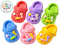 Tiny Clog Charms – Set of 4 Colorful Slime & Play Dough Embellishments (1.4" Tall)
