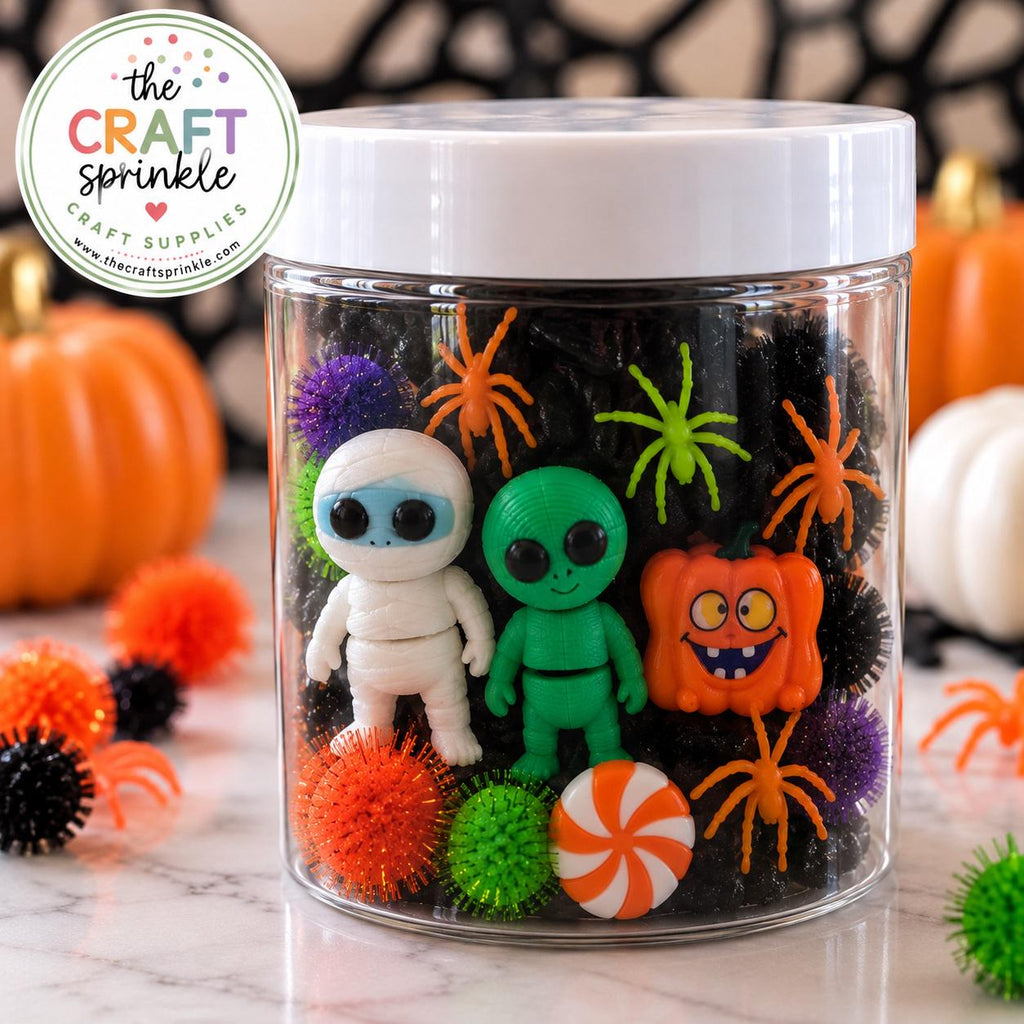 Halloween Monster Mash Sensory Dough Jar, Black Sensory Play Kit (6 oz)